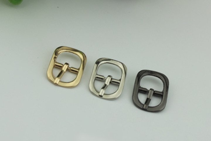 Square Rectangle Purse Strap Slider Metal Single Loop Slide Buckle Adjuster Keeper Ring 12mm 1/2" Belt Webbing