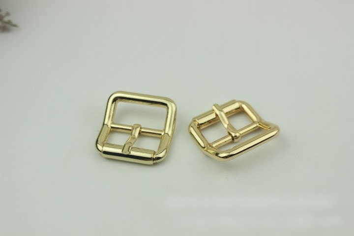 Arched Square Center Bar Buckle 25mm 1" For Leather Belt Silver Gold Black Bronze Handmade Hardware Purse Bag Vintage DIY