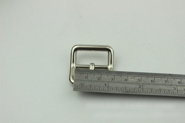 Arched Square Center Bar Buckle 25mm 1" For Leather Belt Silver Gold Black Bronze Handmade Hardware Purse Bag Vintage DIY