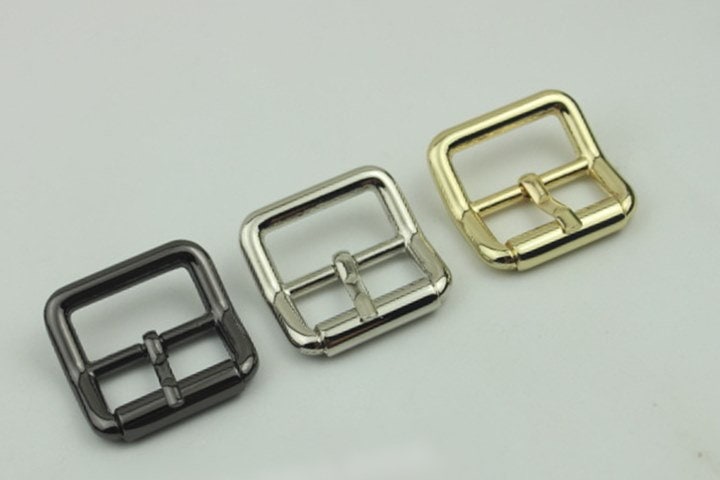 Arched Square Center Bar Buckle 25mm 1" For Leather Belt Silver Gold Black Bronze Handmade Hardware Purse Bag Vintage DIY