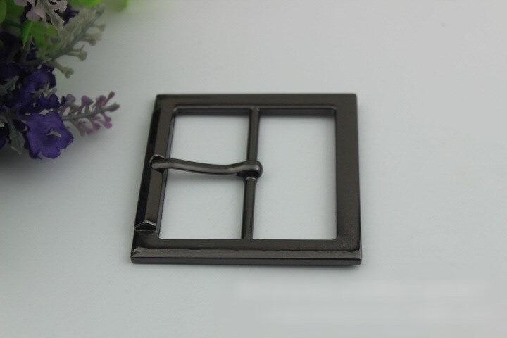 Big Square Center Bar Metal Buckle 50mm 2" For Belt Silver Gold Black Bronze Handmade Hardware Purse Bag Vintage DIY