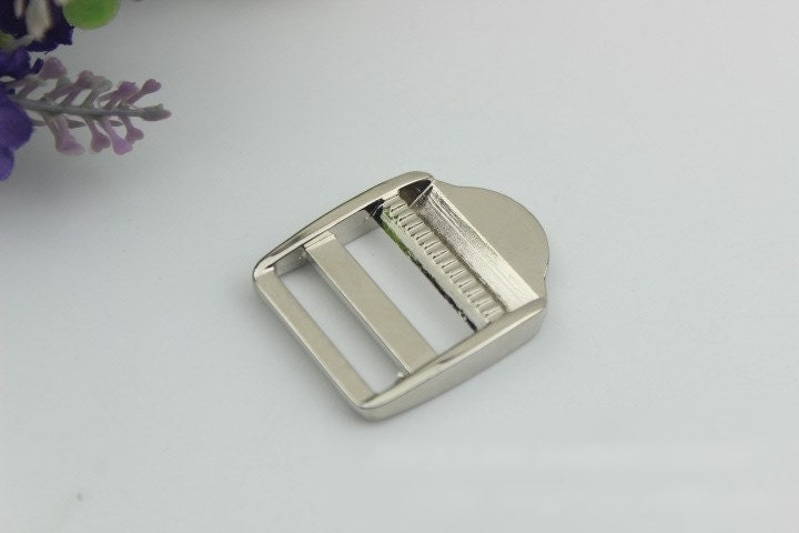 Ladder Lock Buckle 25mm 1" Metal Tension Lock On Strap Slider Strap Belt Adjuster Bag Hardware Gold Silver Handmade Purse Handbag Making