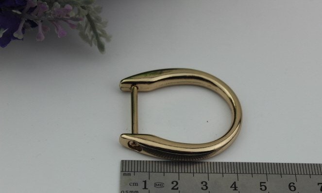 D-Ring Screw In Shackle Horseshoe Buckle Purse Strap Connector Metal Adjuster 22 mm 7/8 Inches Belt Webbing Purse Hardware Wholesale Bulk