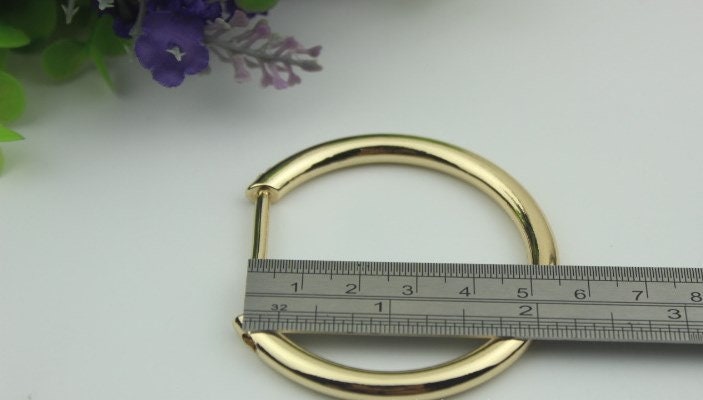 O D Ring Round Screw In Shackle Horseshoe Buckle Purse Strap Connector Metal Adjuster 30 mm 1 1/4 Inches Belt Webbing Purse Hardware Bulk