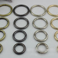Spring O Ring 10 12 15 20 25 32 38 50 mm Round Metal Push Gate Snap Hook Trigger Lobster Clasp Clip Purse Bag Handbag Handle Wholesale