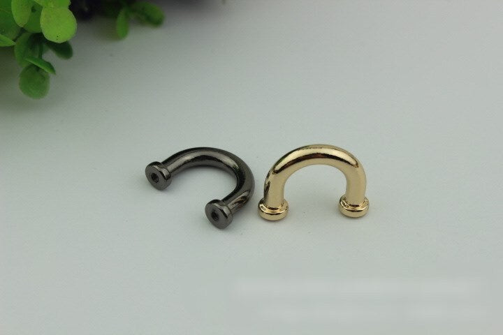 Arch Bridge Strap Handles Connector 9 13 mm 3/8 1/2" Gold Gunmetal Black Hardware Leather Purse Bag Handbag Clutch Vintage  Wholesale Bulk