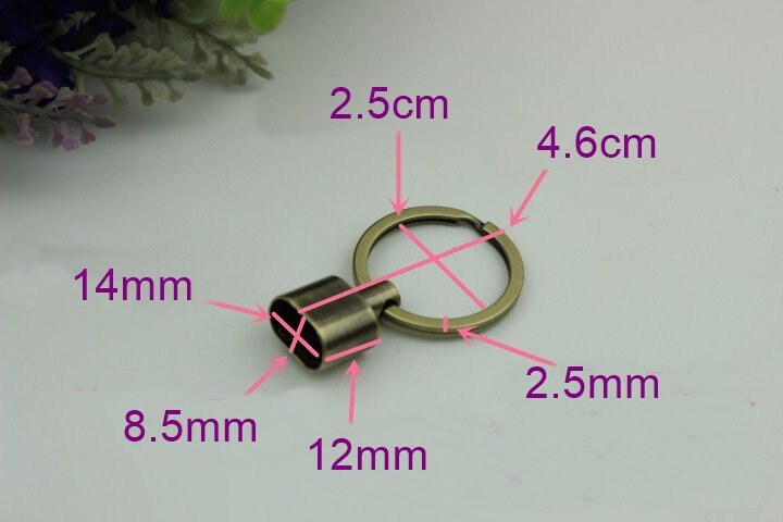 Round Keychain Hook 46 25mm 1 7/8 1" Alloy Metal Spring Trigger Lobster Clasp Clip Purse Bag Handbag Strap Handle Rings DIY Wholesale