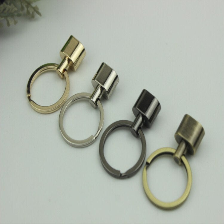 Round Keychain Hook 46 25mm 1 7/8 1" Alloy Metal Spring Trigger Lobster Clasp Clip Purse Bag Handbag Strap Handle Rings DIY Wholesale