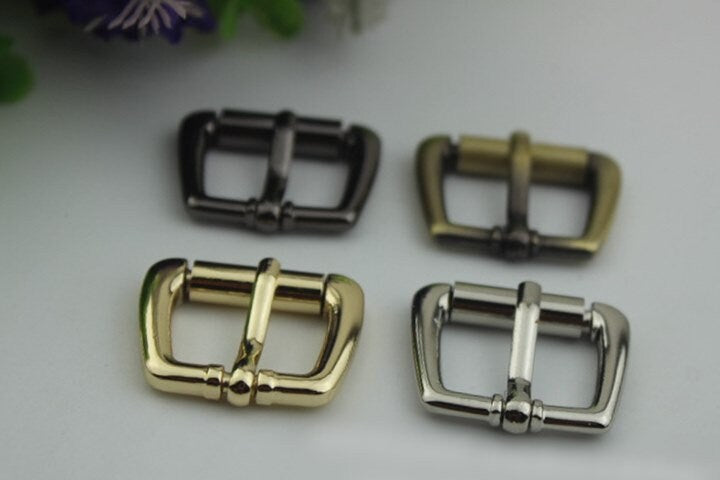 Rectangle Purse Strap Slider Metal Single Loop Slide Buckle Adjuster Keeper Ring 20mm 3/4" Belt Webbing