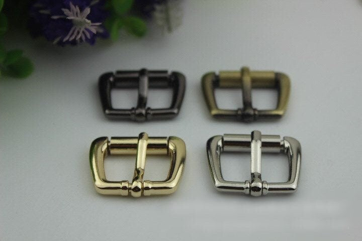 Rectangle Purse Strap Slider Metal Single Loop Slide Buckle Adjuster Keeper Ring 20mm 3/4" Belt Webbing