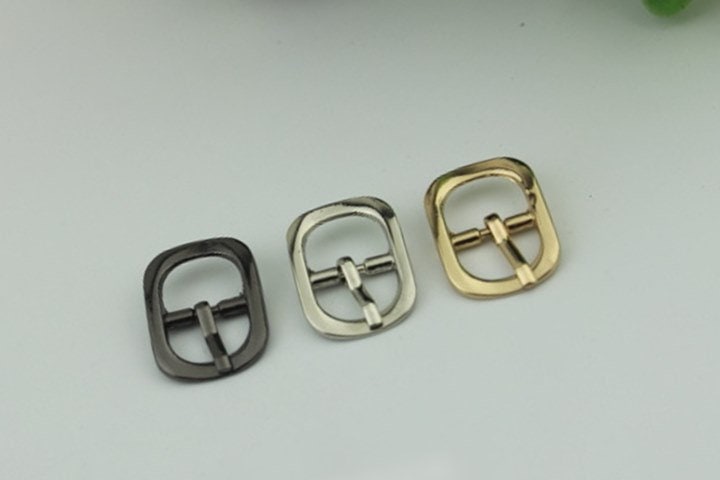 Square Rectangle Purse Strap Slider Metal Single Loop Slide Buckle Adjuster Keeper Ring 12mm 1/2" Belt Webbing