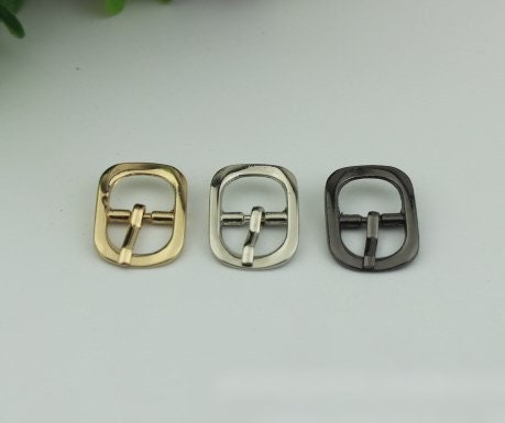 Square Rectangle Purse Strap Slider Metal Single Loop Slide Buckle Adjuster Keeper Ring 12mm 1/2" Belt Webbing