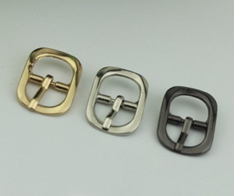 Square Rectangle Purse Strap Slider Metal Single Loop Slide Buckle Adjuster Keeper Ring 12mm 1/2" Belt Webbing