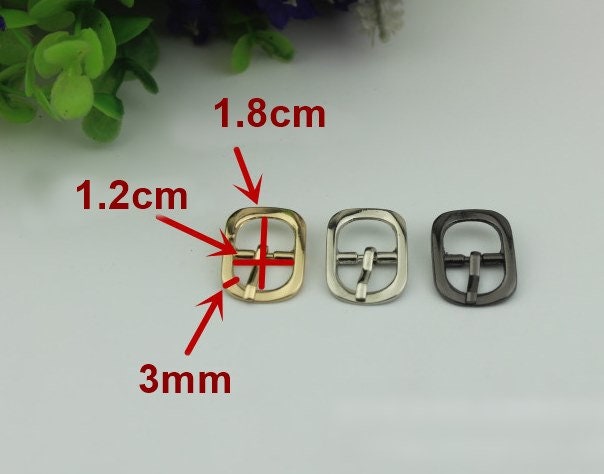 Square Rectangle Purse Strap Slider Metal Single Loop Slide Buckle Adjuster Keeper Ring 12mm 1/2" Belt Webbing