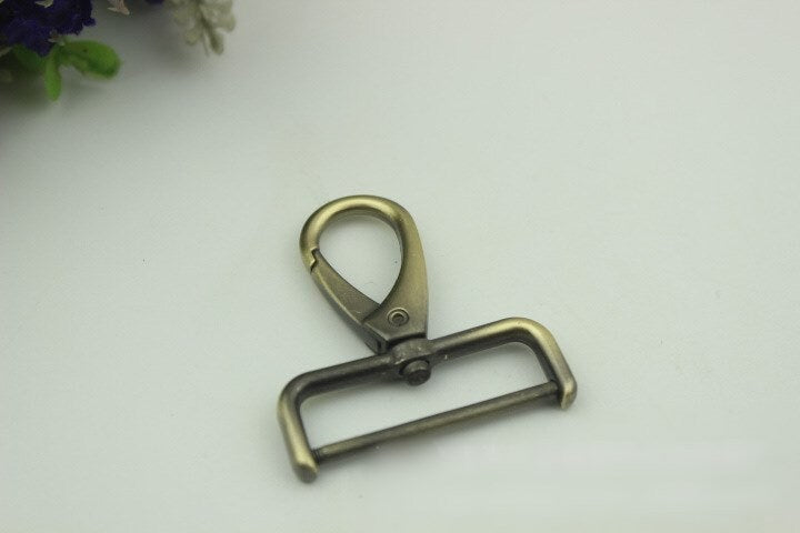 Swivel Lever Snap Hook 16 20 25 32 38mm Alloy Metal Spring Trigger Lobster Clasp Clip Purse Bag Handbag Strap Handle Rings DIY Wholesale