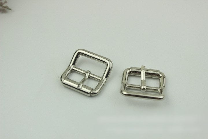 Arched Square Center Bar Buckle 25mm 1" For Leather Belt Silver Gold Black Bronze Handmade Hardware Purse Bag Vintage DIY