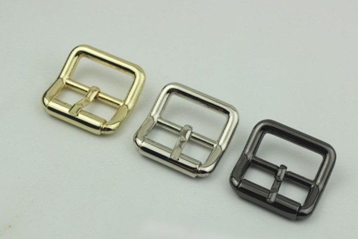 Arched Square Center Bar Buckle 25mm 1" For Leather Belt Silver Gold Black Bronze Handmade Hardware Purse Bag Vintage DIY