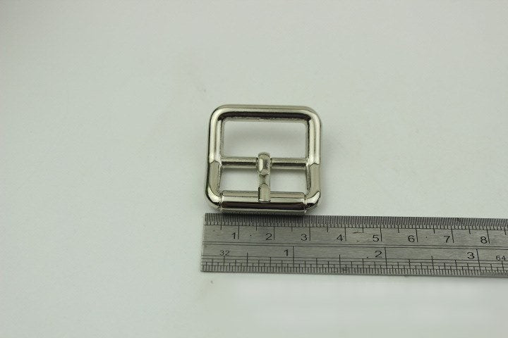 Arched Square Center Bar Buckle 25mm 1" For Leather Belt Silver Gold Black Bronze Handmade Hardware Purse Bag Vintage DIY