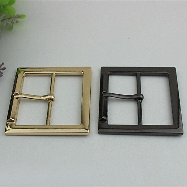 Big Square Center Bar Metal Buckle 50mm 2" For Belt Silver Gold Black Bronze Handmade Hardware Purse Bag Vintage DIY