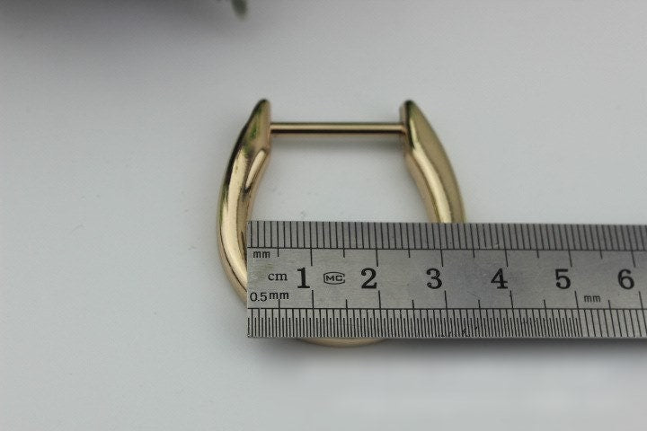 D-Ring Screw In Shackle Horseshoe Buckle Purse Strap Connector Metal Adjuster 22 mm 7/8 Inches Belt Webbing Purse Hardware Wholesale Bulk