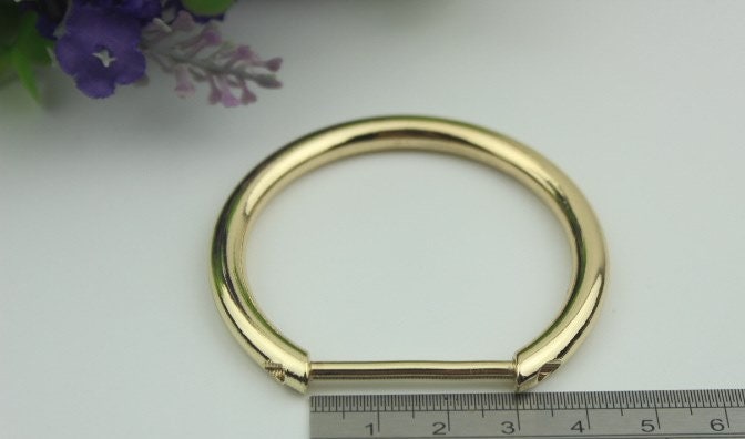 O D Ring Round Screw In Shackle Horseshoe Buckle Purse Strap Connector Metal Adjuster 30 mm 1 1/4 Inches Belt Webbing Purse Hardware Bulk