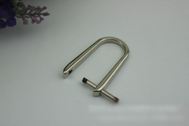 D-Rings Screw In Shackle Horseshoe Buckle Purse Strap Connector Metal Adjuster 20 mm 3/4 Inches Belt Webbing Purse Hardware Wholesale Bulk