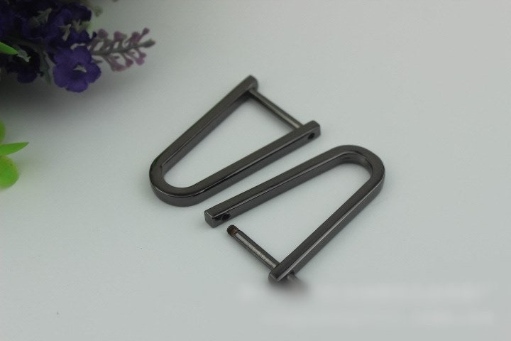 D-Ring Screw In Shackle Horseshoe Buckle Purse Strap Connector Metal Adjuster 24 mm 1 Inch Belt Webbing Purse Hardware Wholesale Bulk