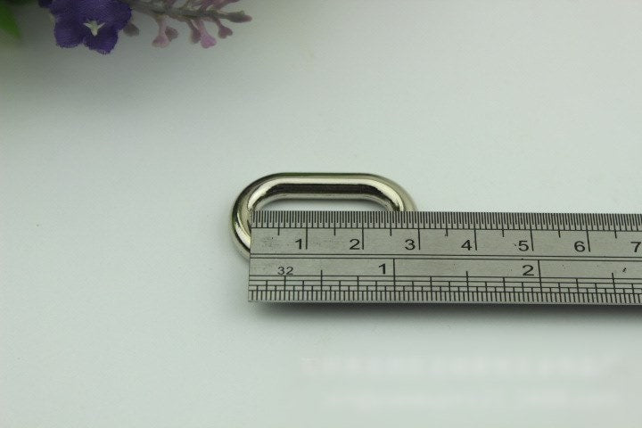 Oval Spring Ring Push Gate Snap 1/2 - 1 " 13x25mm Extend Purse Bag Chain Strap Key Fob Keyring Dog Leash Metal Trigger Clasp Clip