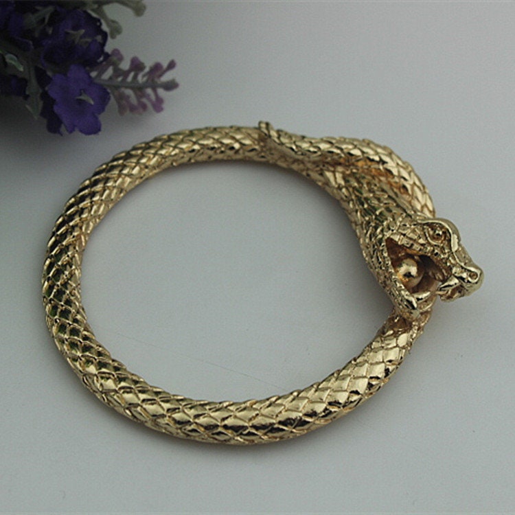 Metal Purse Charm Label Dragon Snake 85mm 3 3/8" Gold Hardware Leather Bag Handbag Clutch Backpack Vintage Diy Handmade Decoration Supplies