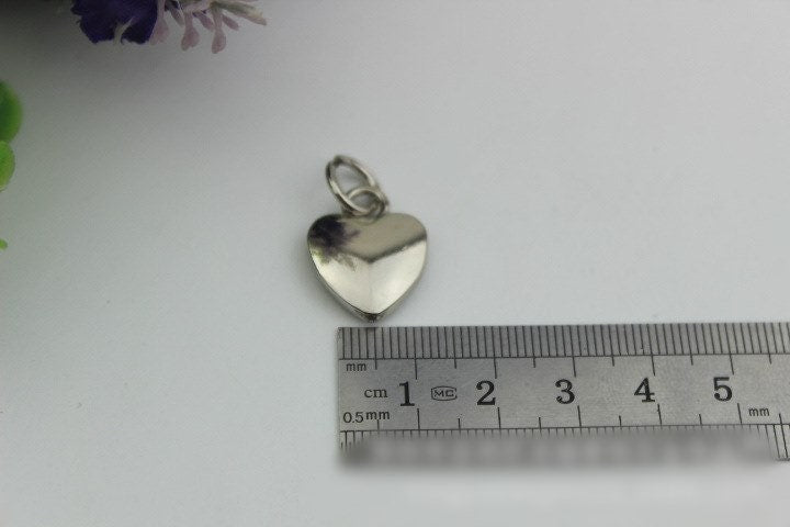 Heart Tongue Charm For Zipper Pull Slider 25 15mm Silver Gold Black Leather Hardware Leather Purse Bag Handbag Clutch DIY Handmade Supplies