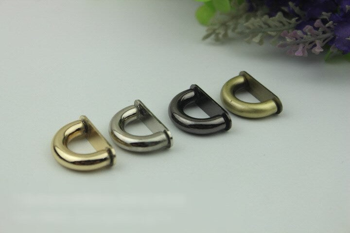 Arch Bridge Strap Handles Connector 14mm 1/2" Silver Gold Black Bronze Hardware Leather Purse Bag Handbag Clutch Vintage DIY Wholesale Bulk