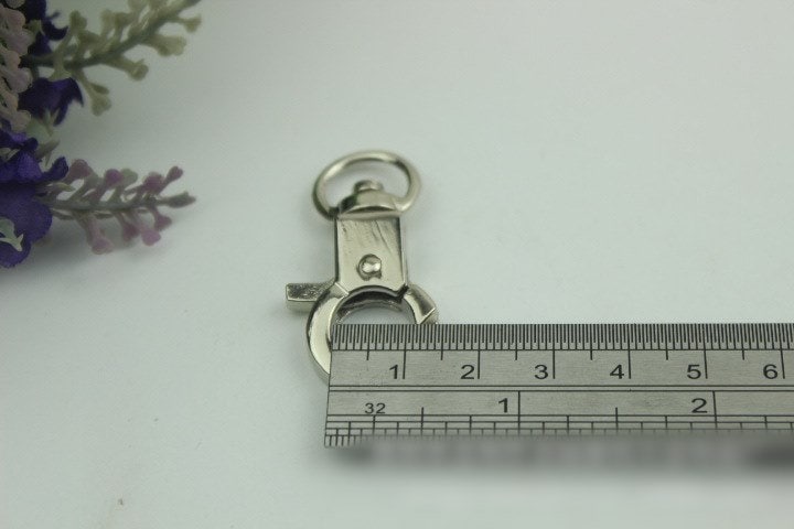 Swivel Lever Snap Hook 42 12mm 1 5/8 1/2" Alloy Metal Spring Trigger Lobster Clasp Clip Purse Bag Handbag Strap Handle Rings DIY Wholesale