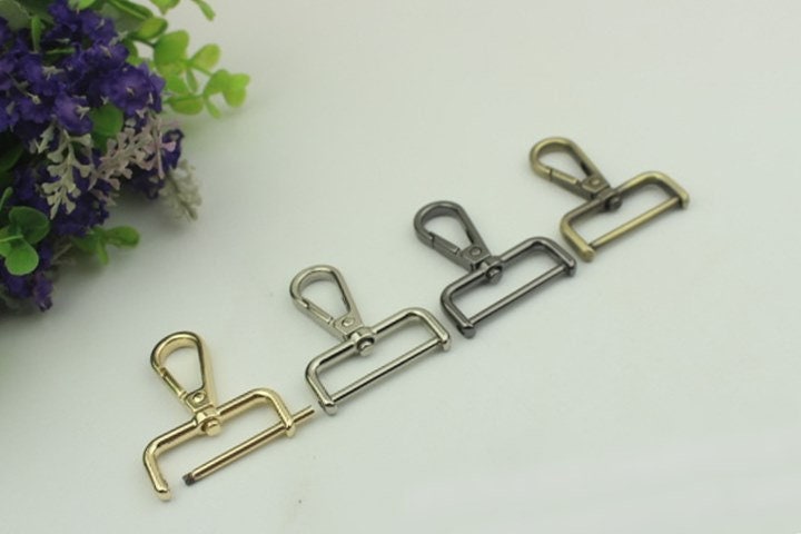 Swivel Lever Snap Hook 47 32mm 1 7/8 1 1/4" Alloy Metal Spring Trigger Lobster Clasp Clip Purse Bag Handbag Strap Handle Rings DIY Wholesale