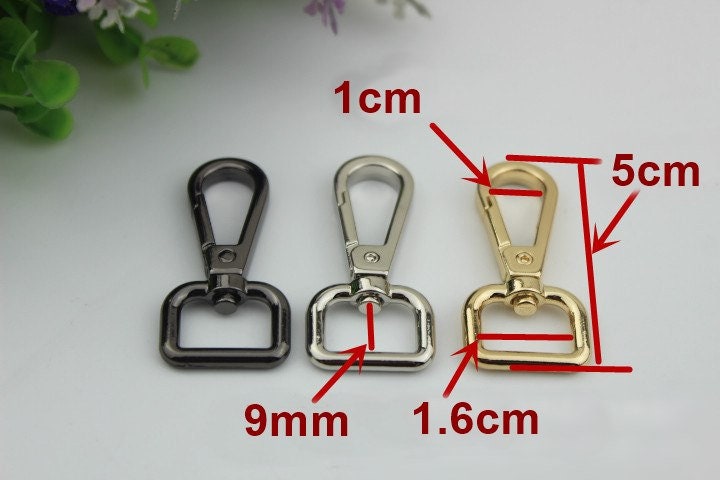 Swivel Lever Snap Hook 16 20 26 mm Alloy Metal Spring Trigger Lobster Clasp Clip Purse Bag Handbag Strap Handle Rings DIY Wholesale