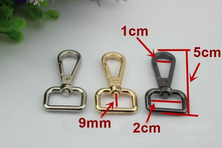 Swivel Lever Snap Hook 16 20 26 mm Alloy Metal Spring Trigger Lobster Clasp Clip Purse Bag Handbag Strap Handle Rings DIY Wholesale