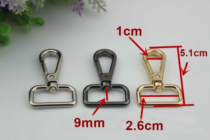 Swivel Lever Snap Hook 16 20 26 mm Alloy Metal Spring Trigger Lobster Clasp Clip Purse Bag Handbag Strap Handle Rings DIY Wholesale