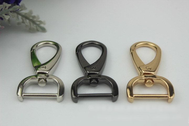 Swivel Lever Snap Hook 50 20mm 2 3/4" Alloy Metal Spring Trigger Lobster Clasp Clip Purse Bag Handbag Strap Handle Rings DIY Wholesale