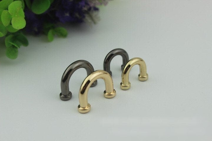 Arch Bridge Strap Handles Connector 9 13 mm 3/8 1/2" Gold Gunmetal Black Hardware Leather Purse Bag Handbag Clutch Vintage  Wholesale Bulk