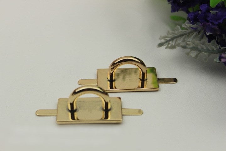 Arch Bridge Strap Handles Connector 35 20mm 1 3/8 3/4 Inch Light Gold Hardware Leather Purse Bag Handbag Clutch Vintage DIY Wholesale Bulk