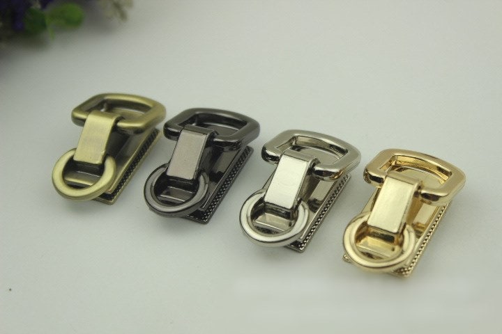 Strap Handles Connector 40mm 1 5/8" Lock Buckle Silver Gold Black Bronze Hardware Leather Purse Bag Handbag Clutch Backpack Diy Supplies