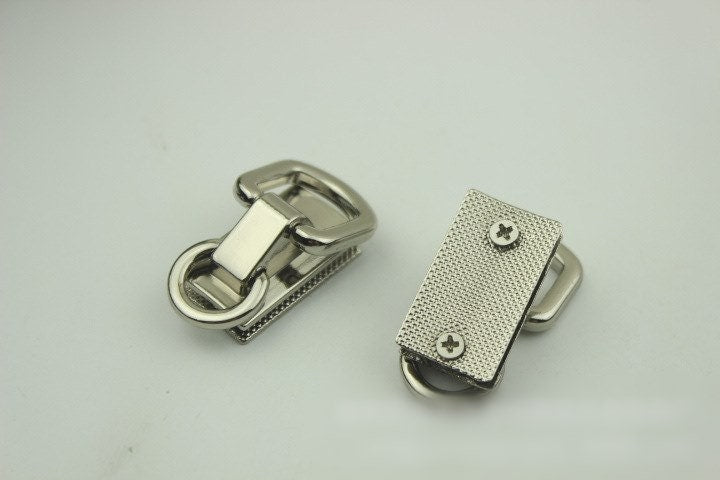 Strap Handles Connector 40mm 1 5/8" Lock Buckle Silver Gold Black Bronze Hardware Leather Purse Bag Handbag Clutch Backpack Diy Supplies