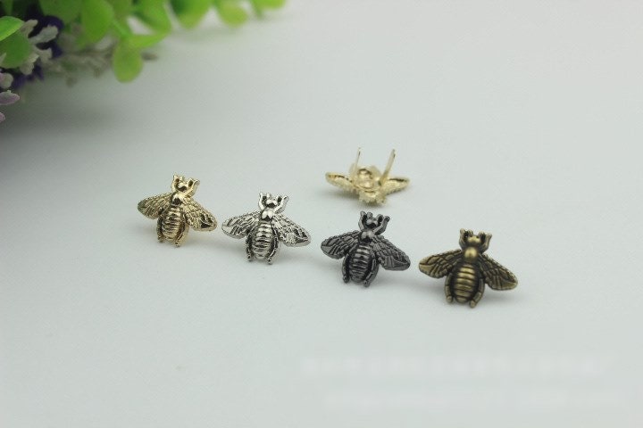 Metal Purse Charm Label Beetle 20mm 3/4" Gold Hardware Leather Bag Handbag Clutch Backpack Vintage Diy Handmade Decoration Supplies