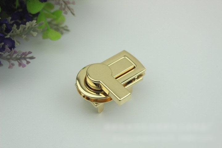 Mortise Twist Turn Lock 45mm Purse Charm Organizer Luggage Hardware Antique Gold Lock And Key Closure Small Bag Clutch Metal Accessories