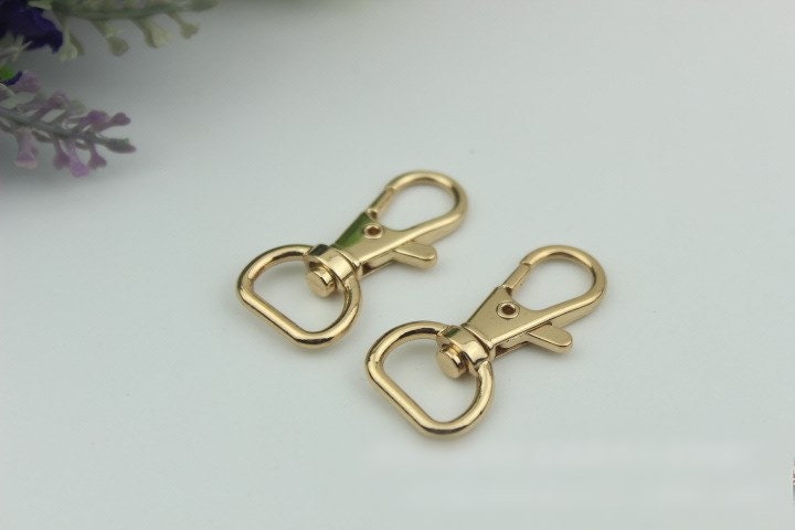 Swivel Lever Snap Hook 37 13mm 1 1/2 1/2" Alloy Metal Spring Trigger Lobster Clasp Clip Purse Bag Handbag Strap Handle Rings DIY Wholesale