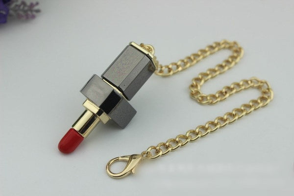 Lipstick Mortise Turn Lock 65mm Purse Charm Organizer Luggage Hardware Antique Gold Lock And Key Closure Small Bag Clutch Metal Accessories