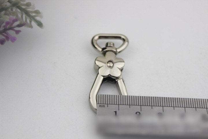 Swivel Lever Snap Hook 45 12mm 1 3/4 1/2" Alloy Metal Spring Trigger Lobster Clasp Clip Purse Bag Handbag Strap Handle Rings DIY Wholesale