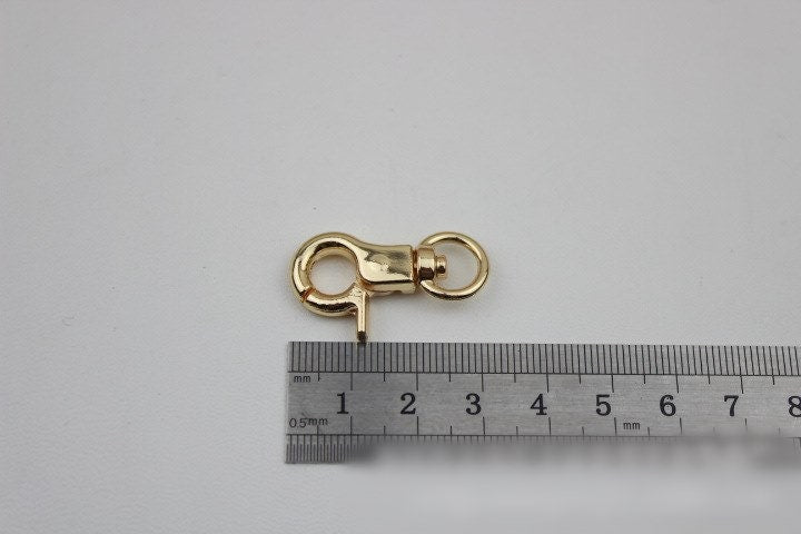 Swivel Lever Snap Hook 30 9 mm 1 1/4 3/8" Alloy Metal Spring Trigger Lobster Clasp Clip Purse Bag Handbag Strap Handle Rings DIY Wholesale