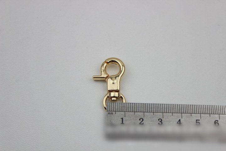 Swivel Lever Snap Hook 30 9 mm 1 1/4 3/8" Alloy Metal Spring Trigger Lobster Clasp Clip Purse Bag Handbag Strap Handle Rings DIY Wholesale