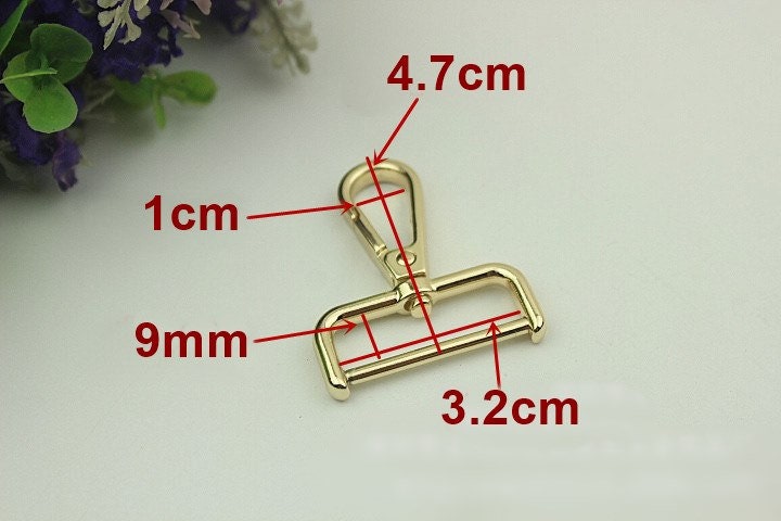 Swivel Lever Snap Hook 47 32mm 1 7/8 1 1/4" Alloy Metal Spring Trigger Lobster Clasp Clip Purse Bag Handbag Strap Handle Rings DIY Wholesale