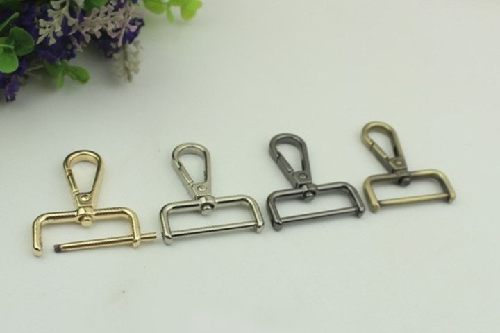 Swivel Lever Snap Hook 47 32mm 1 7/8 1 1/4" Alloy Metal Spring Trigger Lobster Clasp Clip Purse Bag Handbag Strap Handle Rings DIY Wholesale